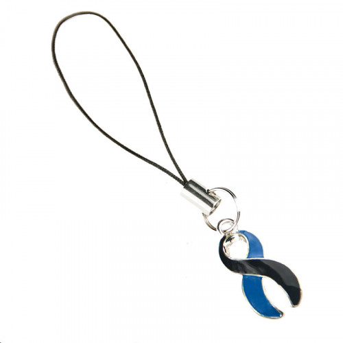 Loss of Brother or Son Awareness charm (Black & Blue)
