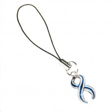 Lou Gehrig's Awareness Charm (Blue & White Stiped)